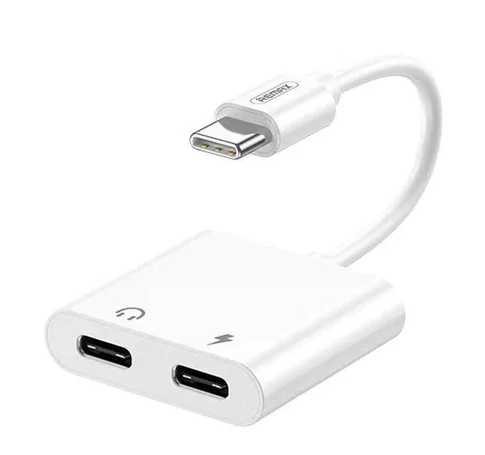 Remax REMINE USB-C audio adapter (fehér)