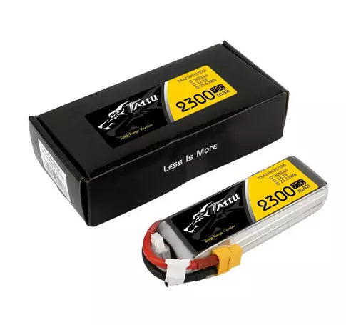 TATTU 2300mAh 11.1V 75C 3S1P Lipo akkumulátor az XT60-tól