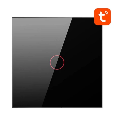 Smart Light Switch ZigBee Avatto LZTS02-EU-B1 1 Way No Neutral TUYA (black)
