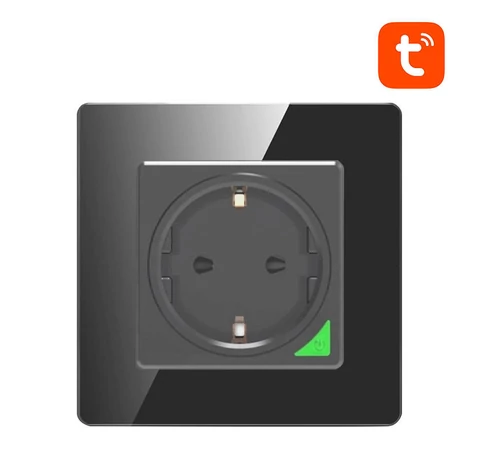 Smart WiFi Wall Socket Avatto N-WOT10-EU-B TUYA (black)