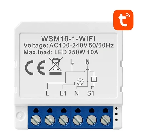 Smart Switch Module WiFi Avatto WSM16-W1 TUYA