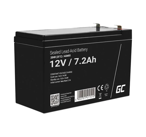 Akumulator AGM 12V 7.2Ah Bezobsługowy do UPS ALARM