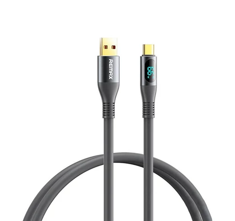 Kabel USB do USB-C REMAX Zisee, RC-030, 66W, 1,2m (szary)