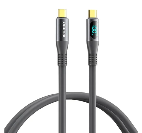 Cable USB-C USB-C Remax Zisee, RC-C032, 1,2m, 100W, (grey)