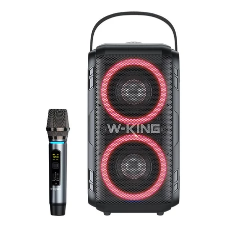Wireless Bluetooth Speaker W-KING T9 60W (black) + microphone
