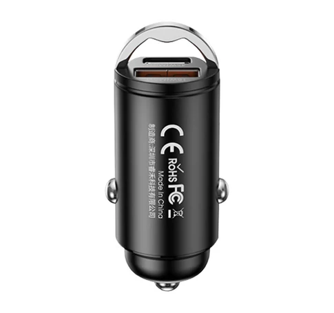 USB autós töltő, USB-C, REMAX RCC238, 45W (fekete)