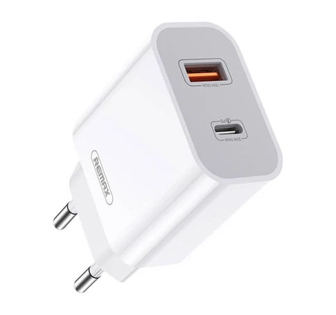 Remax fali töltő, RP-U68, USB-C, USB, 20 W (fehér)