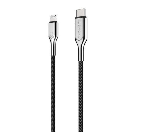 Cable USB-C TO Lightning Cygnett Armoured 30W 2m (black)