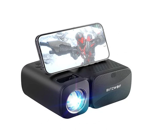 BlitzWolf BW-V3 Mini LED projektor, Wi-Fi + Bluetooth (fekete)