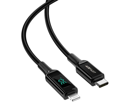 USB-C kábel és Lightning Acefast C6-01-hez, 30 W, MFi, 1,2 m (fekete)
