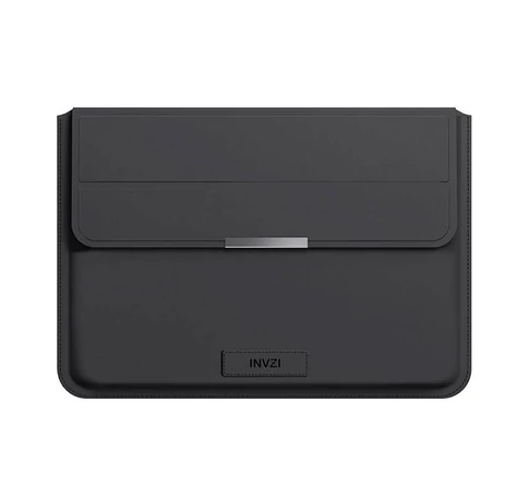 INVZI Leather Case / Cover with Stand Function for MacBook Pro/Air 13"/14" (Black)