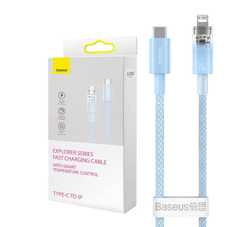 Baseus Lightning Explorer Series USB-C gyors töltőkábel 2m, 20W (kék)
