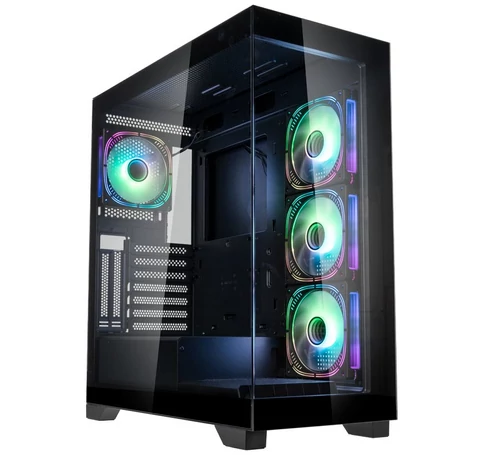 Kolink Unity Peak ARGB Midi-Tower Showcase, Tempered Glass - black