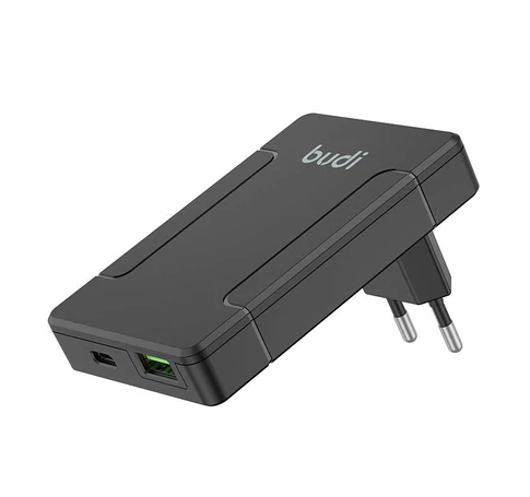 Legyen univerzális töltő, USB + USB-C, PD 65W + EU/UK/US/AU adapter (fekete)