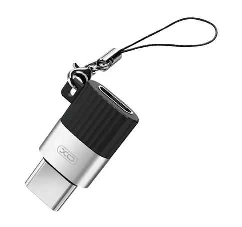 Adapter micro USB do USB-C XO NB149-A (black)