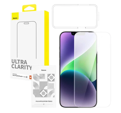 Szkło hartowane do iPhone13/13 Pro/14  Baseus OS (Przezroczyste)