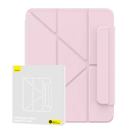 Baseus Minimalist mágneses tok iPad 10 10.9" (rózsaszín)