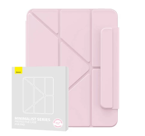Baseus Minimalista mágneses tok Pad 10.2″ (2019/2020/2021) (babarózsaszín)