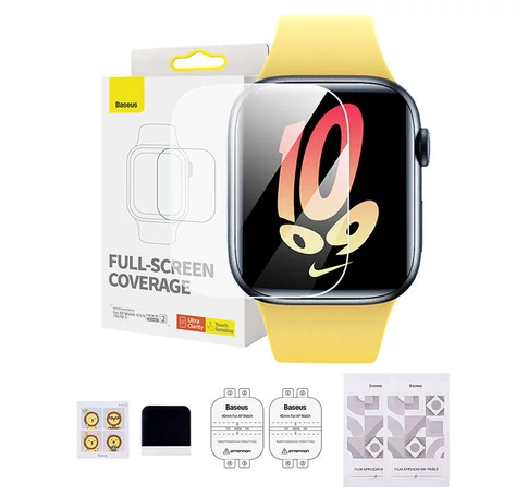 Baseus NanoCrystal védőfólia Apple Watch 4/5/6/SE/SE 2, 40 mm, átlátszó