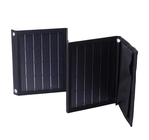 Foldable solar charger Choetech SC005 22W 2xUSB (black)