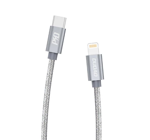 USB-C kábel a Lightning Dudao L5Pro PD 45W-hoz, 1 m (szürke)