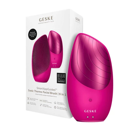 Geske 6 az 1-ben Okos szónikus thermo arctisztító készülék (magenta)