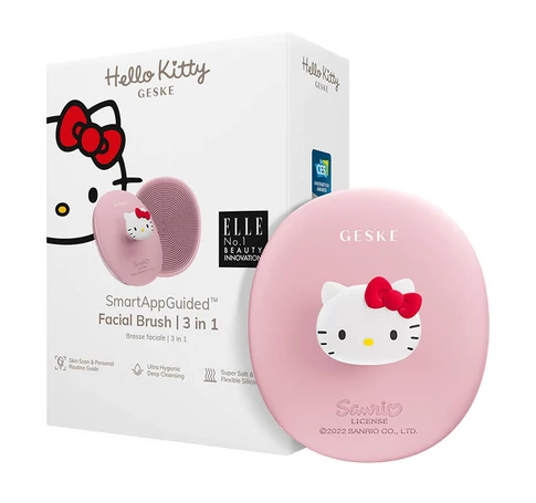 Geske 3 az 1-ben Okos arctisztító kefe (Hello Kitty rózsaszín)
