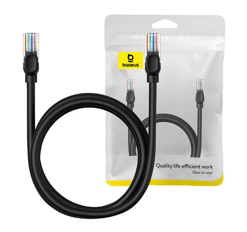 Baseus Ethernet CAT5 hálózati kábel, 1,5m (fekete)