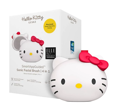 Geske 4 az 1-ben Okos szónikus arctisztító kefe (Hello Kitty gyöngyház)