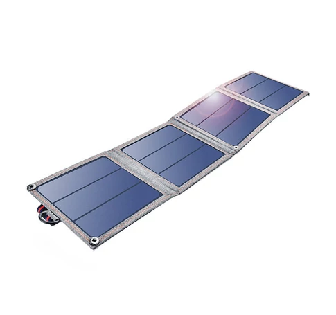 Foldable solar charger Choetech SC004 14W, 1xUSB (grey)