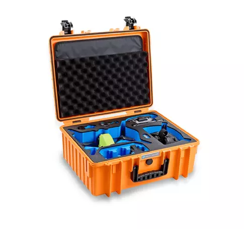 B&W koffer 6000 narancssárga DJI FPV drónhoz (DRON)