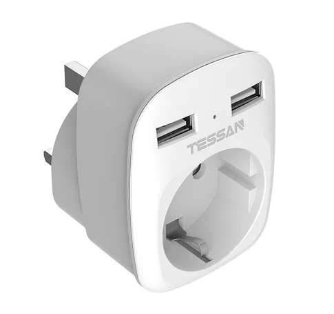 Travel adapter TS-611-UK-GRA