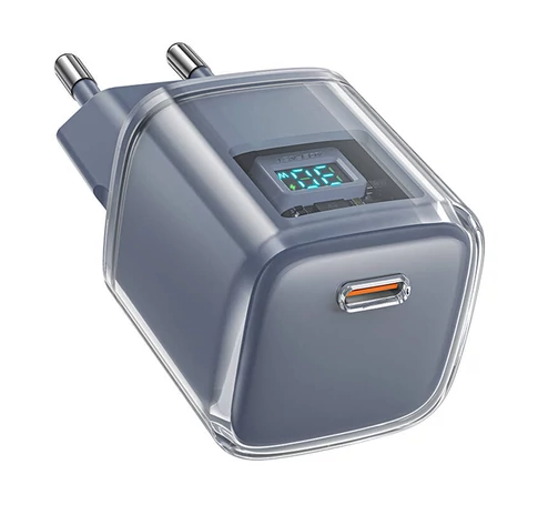 Acefast A53 Sparkling sorozat PD 30W GaN hálózati töltő (szürke)