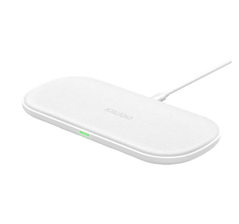 Choetech T535 dual fast wireless charger (white)