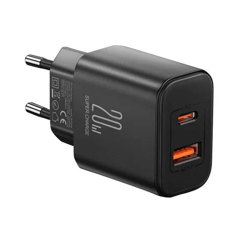 Charger Flash Joyroom  JR-TCF05, (EU) 20W A+C (black)