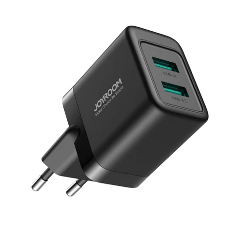Ładowarka sieciowa Joyroom JR-TCN01, 2.4A (EU) 2 USB (Czarna)