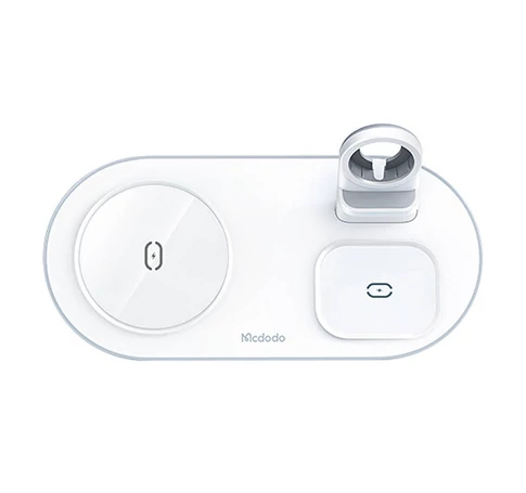 Wireless Charger Mcdodo CH-7062 3 in 1 15W (mobile/TWS/Apple watch) (white)