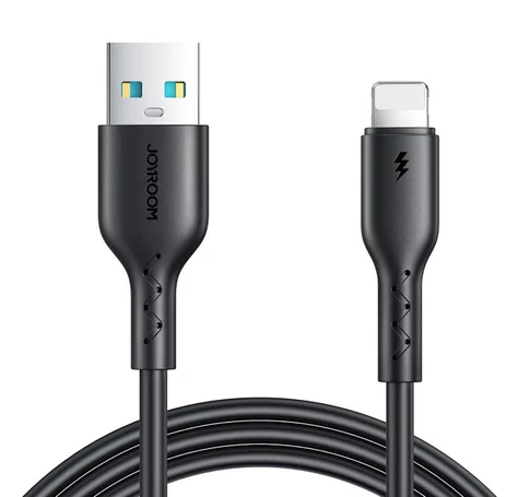 Cable Flash Charge USB to Lightning Joyroom SA26-AL3/ 3A / 1m (black)