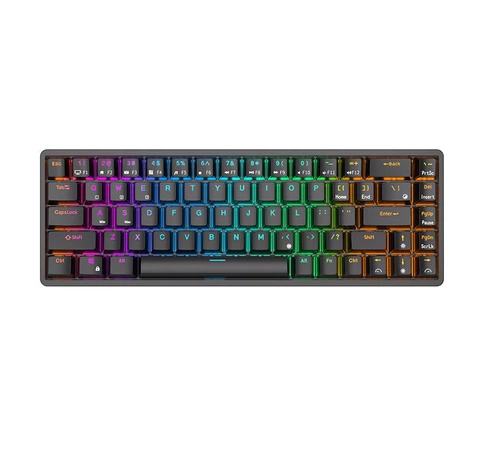Bezprzewodowa klawiatura mechaniczna Royal Kludge RK837 RGB, Brown switch (czarna)