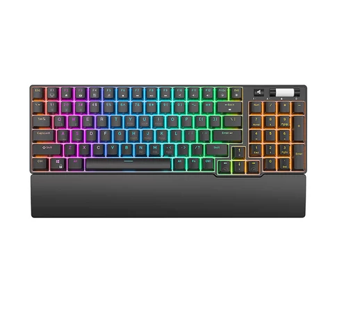 Bezprzewodowa klawiatura mechaniczna Royal Kludge RK96 RGB, Brown switch (czarna)