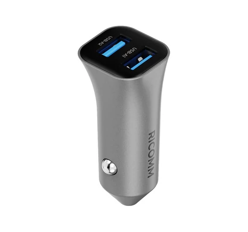24 W-os Ricomm RA241 2xUSB-A autós töltő
