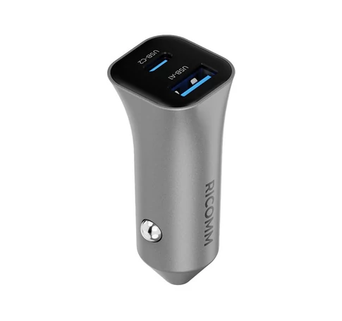 38W-os autós töltő Ricomm RA381 1xUSB-A, 1xUSB-C