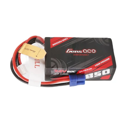 Gens Ace 850mAh 7,4V 60C 2S1P 60C EC2 akkumulátor