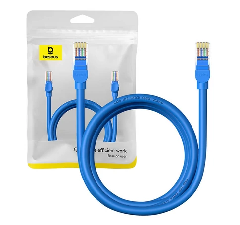 Baseus Ethernet RJ45 kerek kábel, Cat.6, 2m (kék)