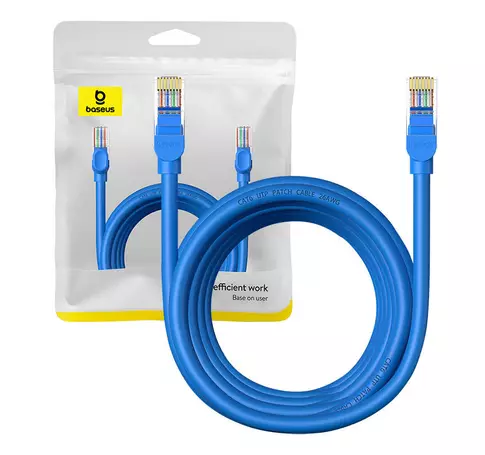Hálózati kábel Baseus Ethernet RJ45, Cat.6, 5m (kék)