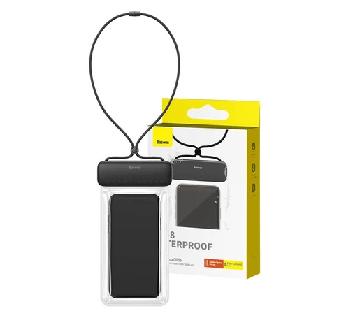Baseus AquaGlide vízálló telefontok (fekete)
