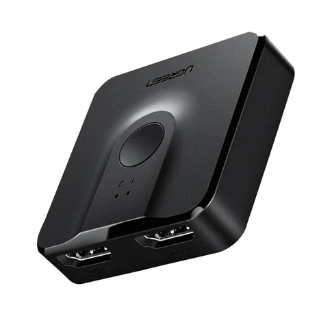 UGREEN Switch Box, HDMI 2.0 2x1, 20cm (fekete)