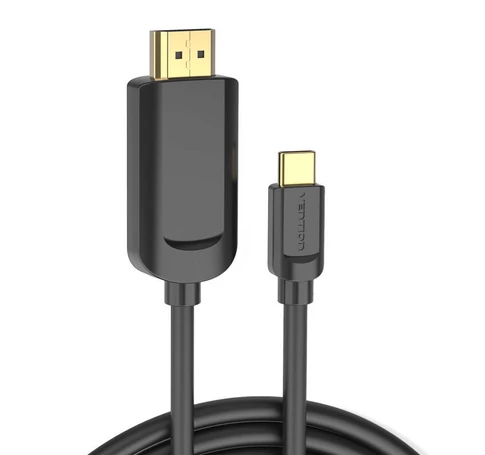 Cable USB-C to HDMI 1.4 Vention CGUBG 4K 30Hz 1,5m (black)