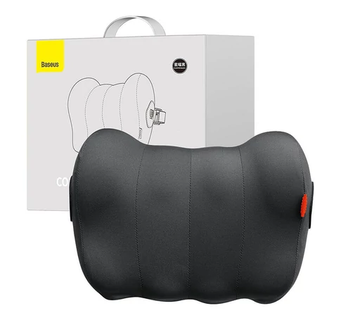 Baseus ComfortRide Series Selyem autós fejtámla párna (fekete)