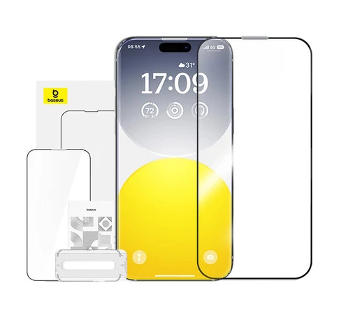Baseus tükröződésmentes edzett üvegfólia matt felülettel iPhone 15 Pro